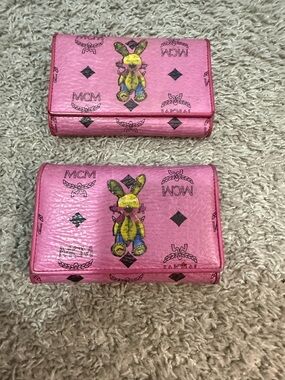 MCM Pink Wallet with Bunny Design